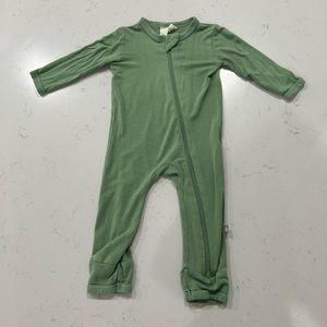 Kyte baby longall pajama, size 0-3 months Green
